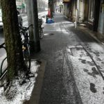 うっすら雪