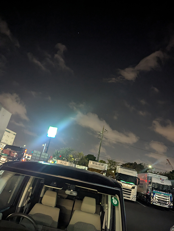 夜の環七ドライブで頭の中をリフレッシュ